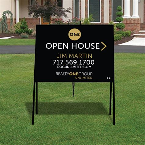 open house sign metal clips|Real Estate Metal Frames .